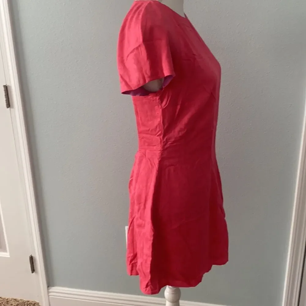 NWT Free People Pink Open Back Mini Dress Size 8